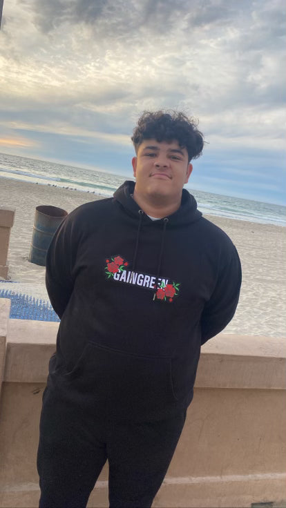GainGreen roses hoodie