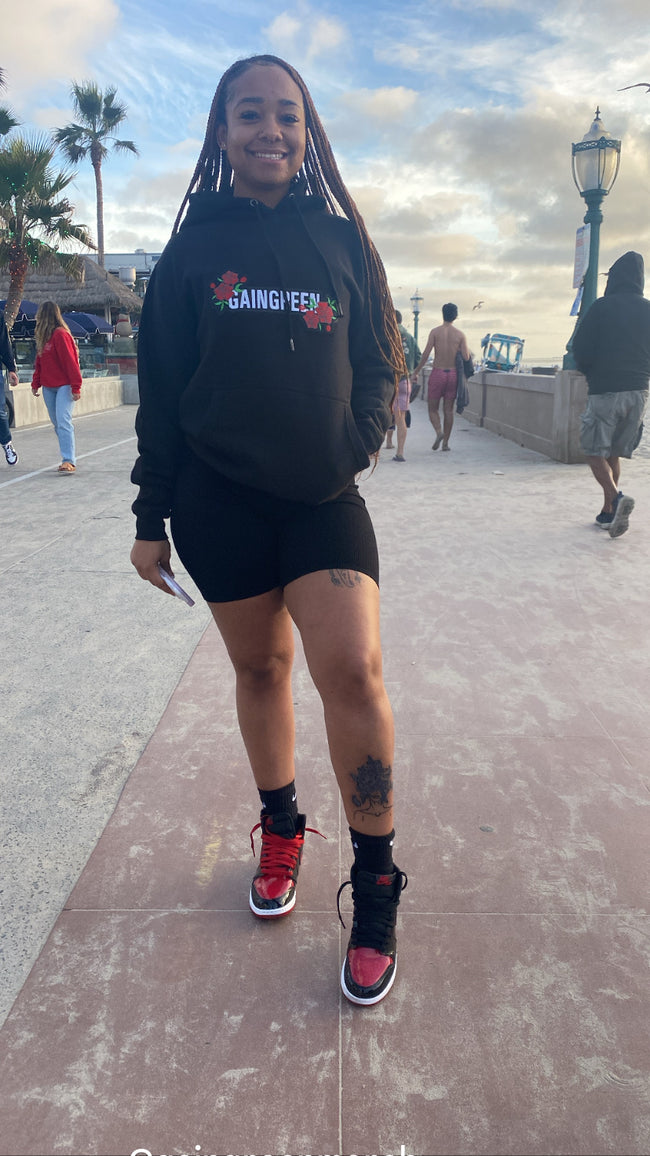 GainGreen roses hoodie